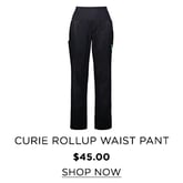 Curie rollup waist scrub pant